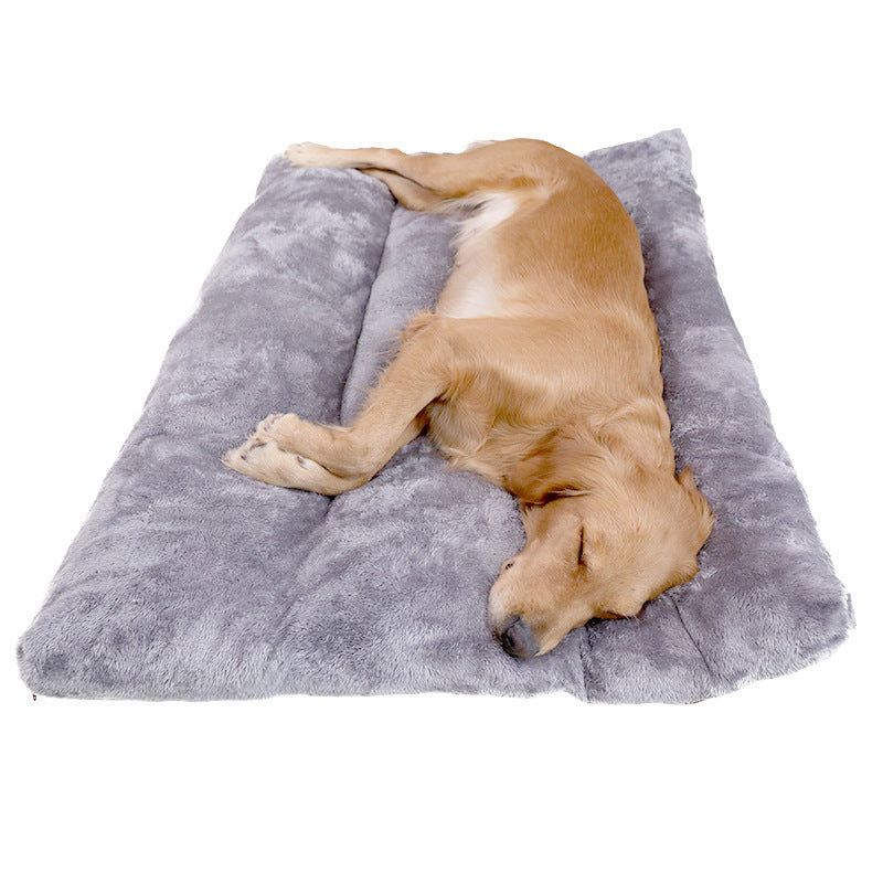 Long Warm Dog Plush Bed