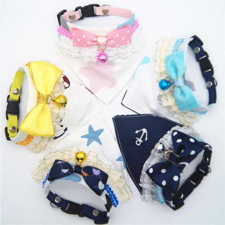 Pet Bow Tie Collar with Bell – Fun & Festive