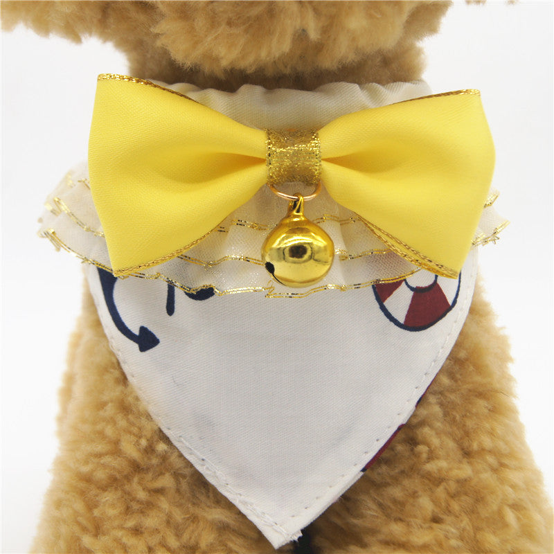 Pet Bow Tie Collar with Bell – Fun & Festive