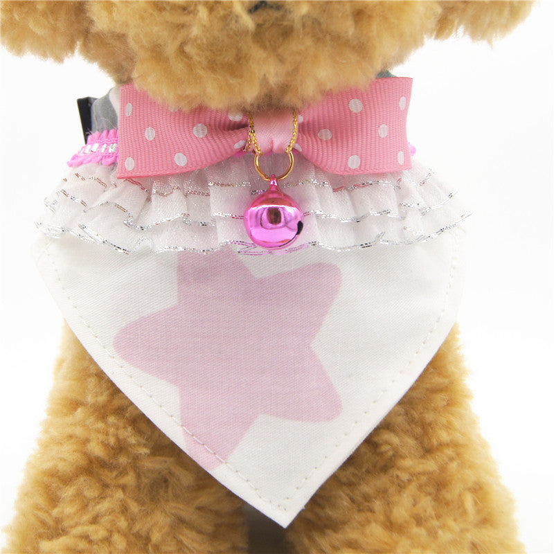 Pet Bow Tie Collar with Bell – Fun & Festive