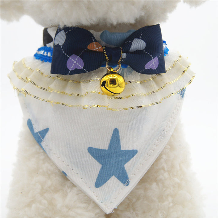 Pet Bow Tie Collar with Bell – Fun & Festive