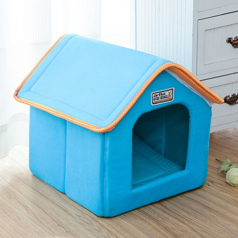 Cat and Dog Folding House Bed