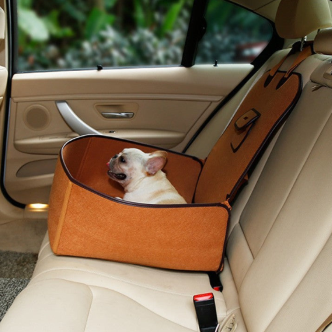Retro Dual-Purpose Pet Car Mat: Stylish Front Seat Cushion