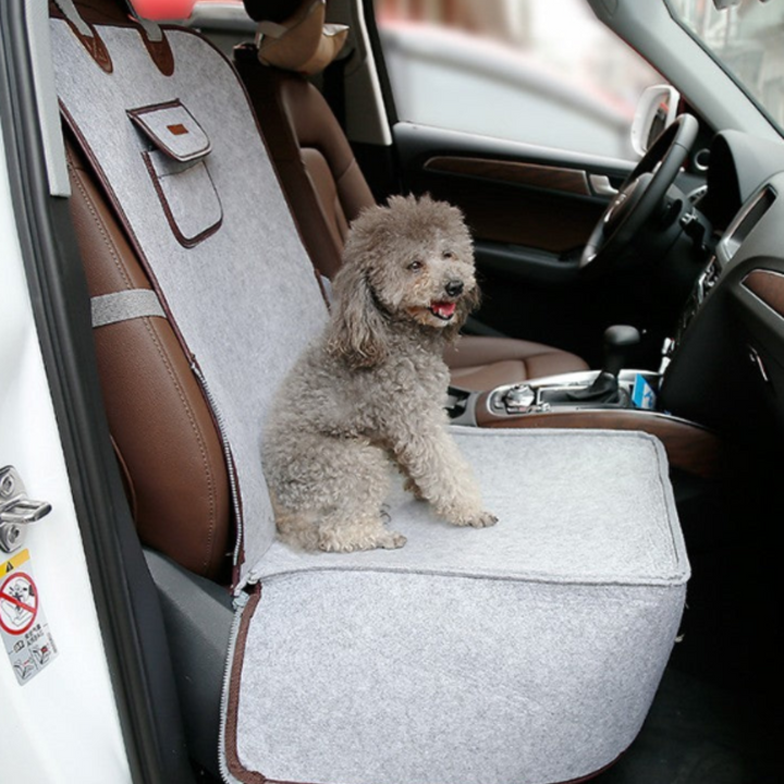 Retro Dual-Purpose Pet Car Mat: Stylish Front Seat Cushion