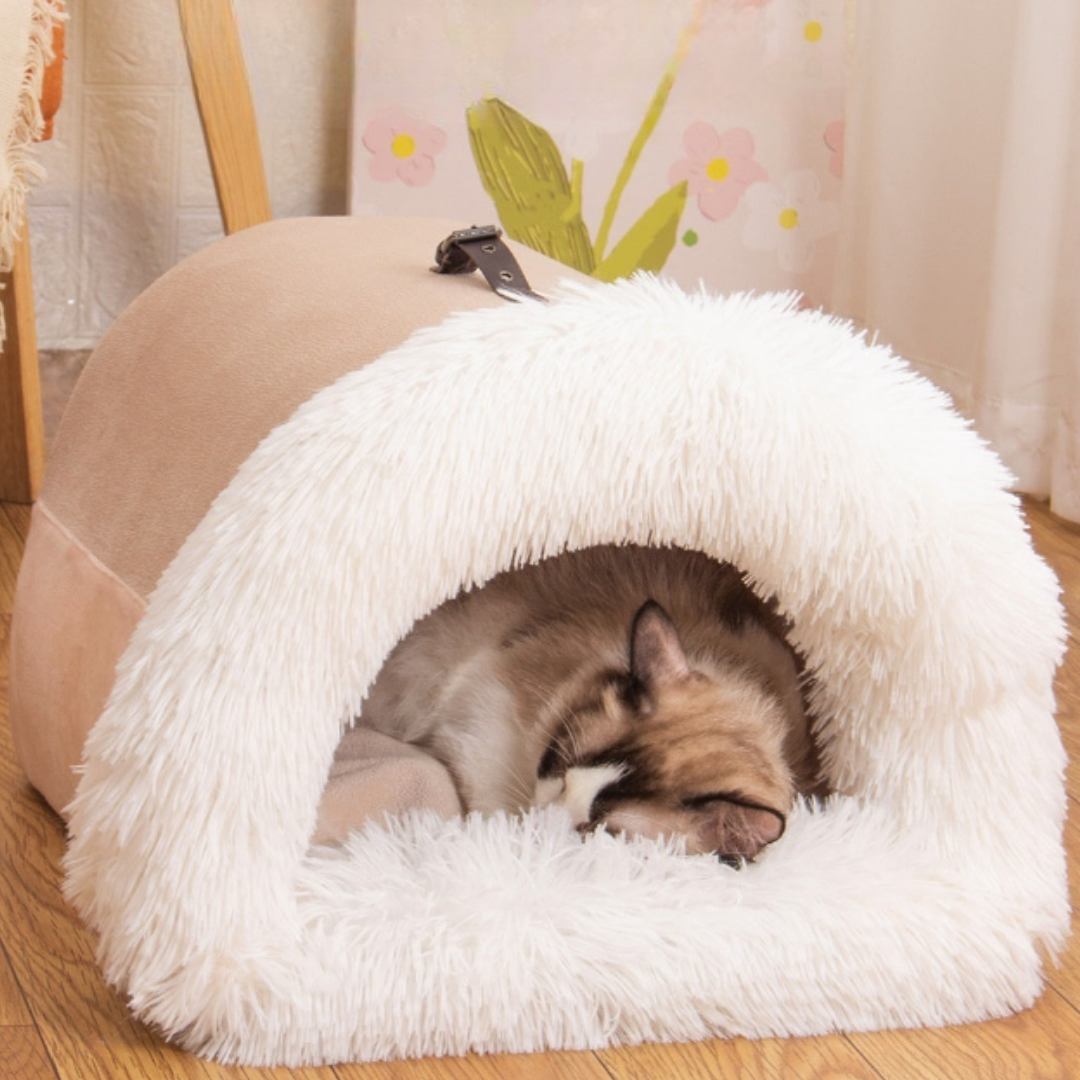 Portable Cozy Pet Nest – Moisture-Proof Fur Bed