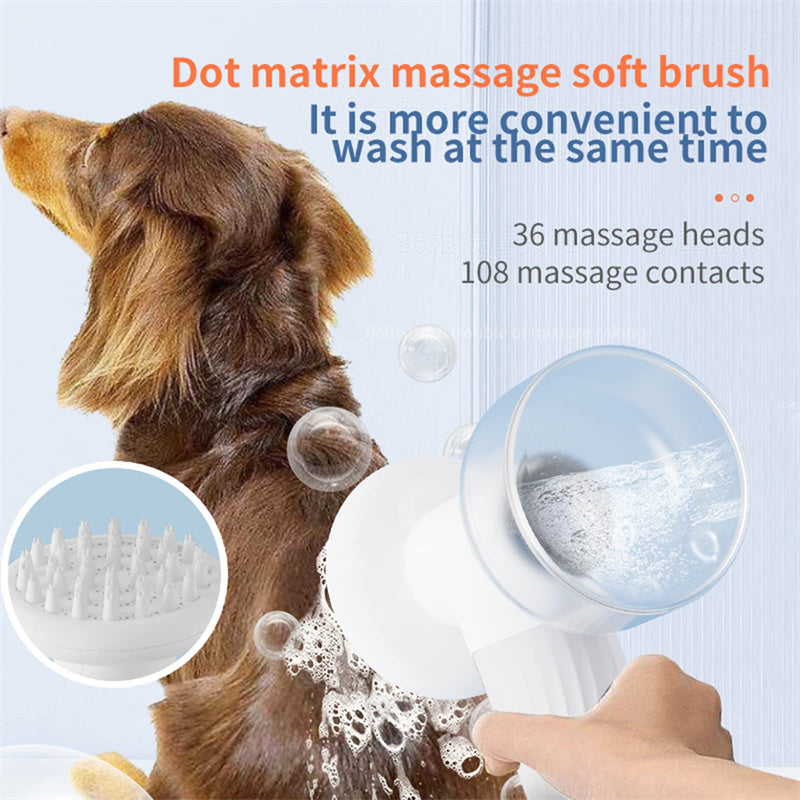 Pet Foaming Shampoo Brush