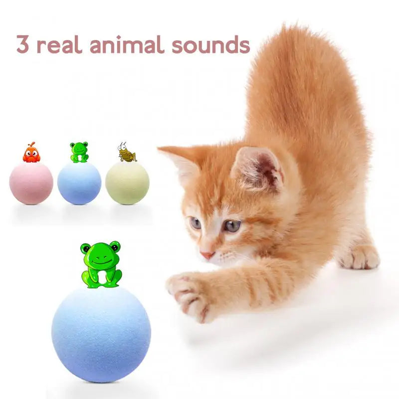 Interactive Ball Cat Toys New Gravity Ball Smart Touch Sounding Toys Interactive Squeak Toys Ball Simulated Call Pet Product