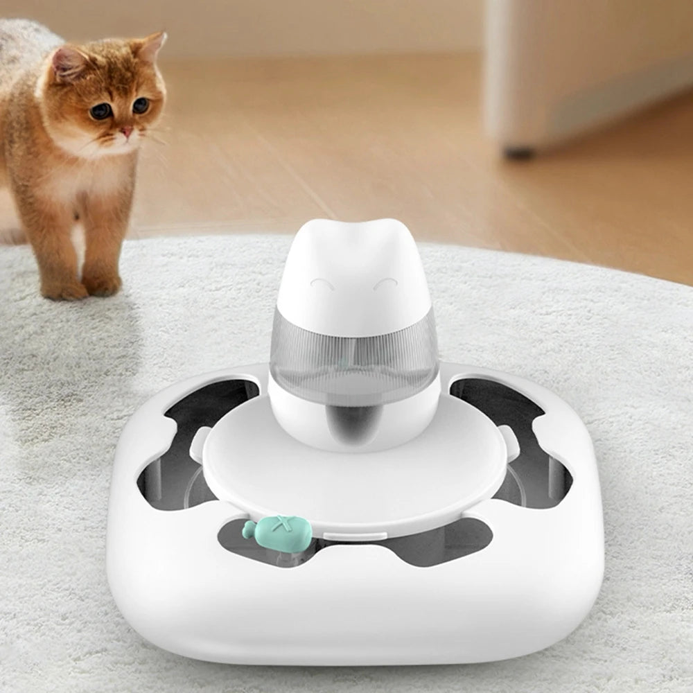 Cat Automatic Game Machine - Cat Treat Food Dispenser - Interactive Cat Toys Kitten Toy