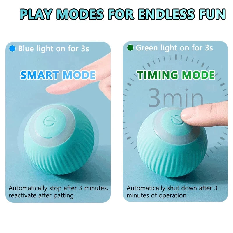 Cat Interactive Ball Smart Cat Toys Indoor Automatic Rolling Magic Ball Electronic Interactive Cat Toy