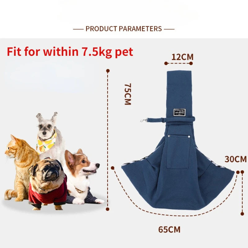 Comfortable Dog Bag Pet Crossbody Shoulder Bag Outdoor Travel Portable Cat Puppy Sling Carrier Bag