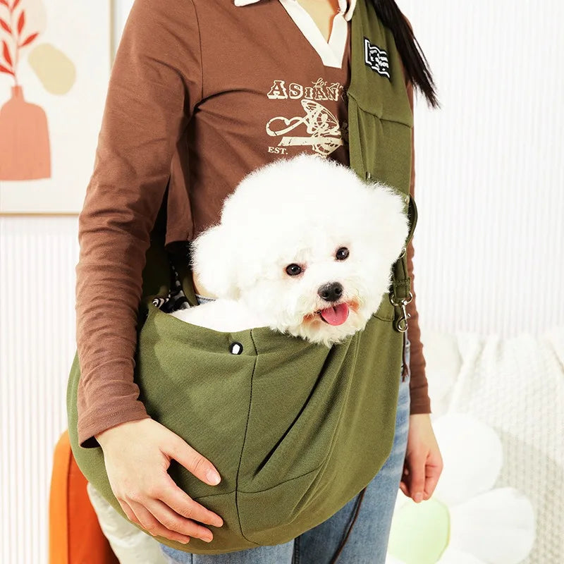 Comfortable Dog Bag Pet Crossbody Shoulder Bag Outdoor Travel Portable Cat Puppy Sling Carrier Bag