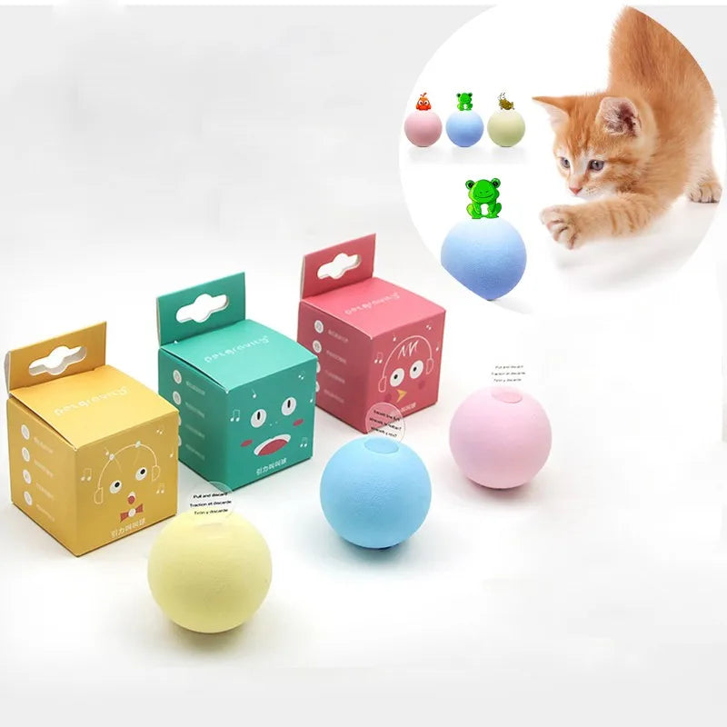 Interactive Ball Cat Toys New Gravity Ball Smart Touch Sounding Toys Interactive Squeak Toys Ball Simulated Call Pet Product