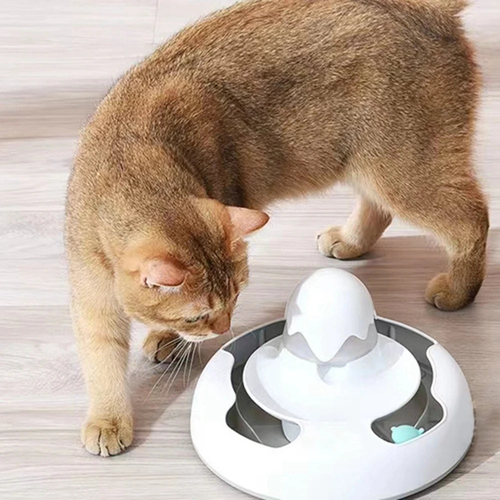 Cat Automatic Game Machine - Cat Treat Food Dispenser - Interactive Cat Toys Kitten Toy