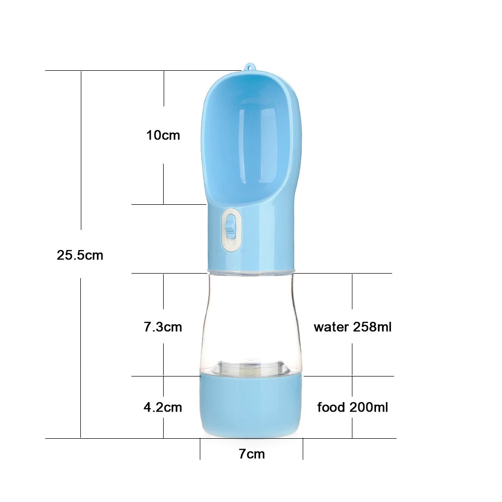 Portable Dog Water Bottle Food and Water Container For Dog Pets Feeder Bowl Outdoor Travel Drinking Bowls Water Dispenser