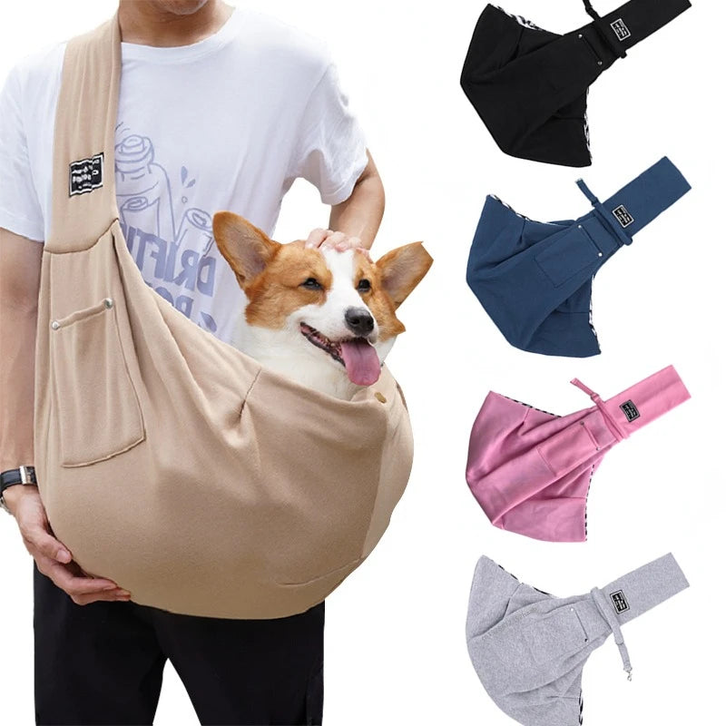 Comfortable Dog Bag Pet Crossbody Shoulder Bag Outdoor Travel Portable Cat Puppy Sling Carrier Bag