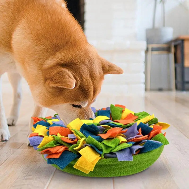 Snuffle Mat For Dogs Dog Enrichment Toy Indoor Foraging Mat Puzzle Dog Toy For Small And Medium Dogs Encourages Natural Foraging