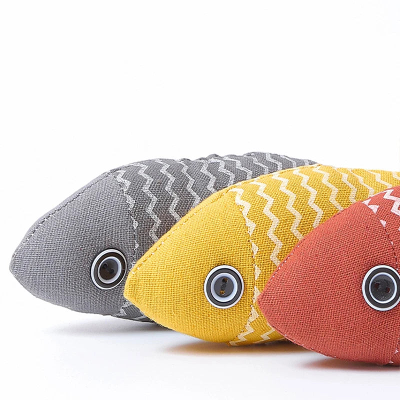 Cat Fish Toy Cat Scratcher Catnip Toy Fish Cat Mint Fidget Toys Stuffed Playing Toy For Kitten