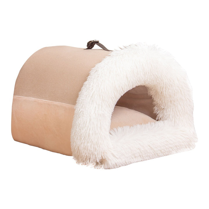 Portable Cozy Pet Nest – Moisture-Proof Fur Bed