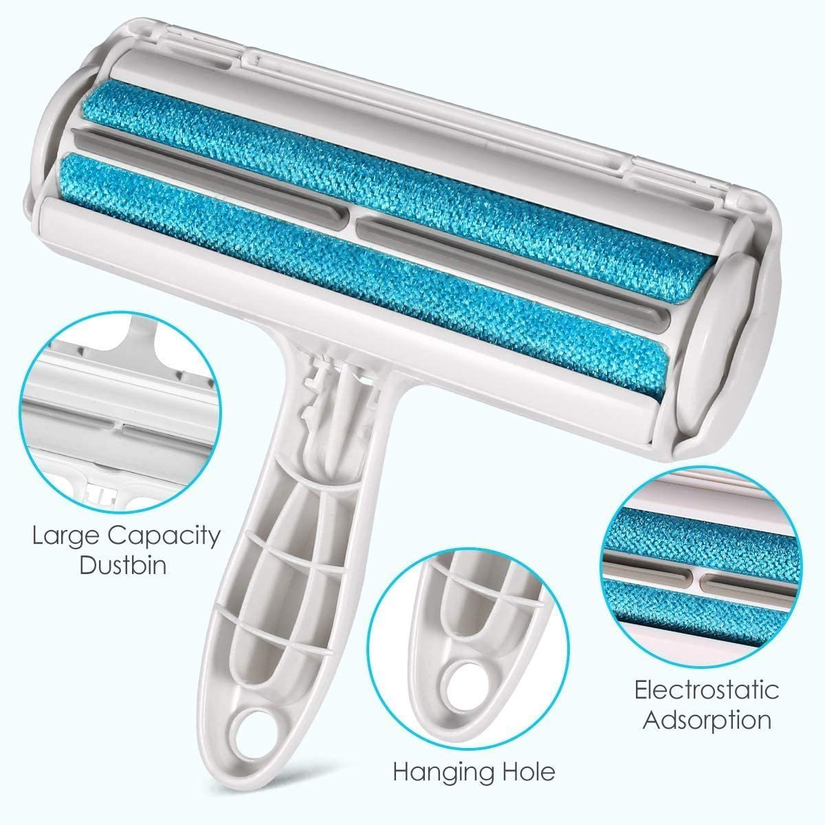 Duel Motion Pet Hair Roller Remover Lint Brush