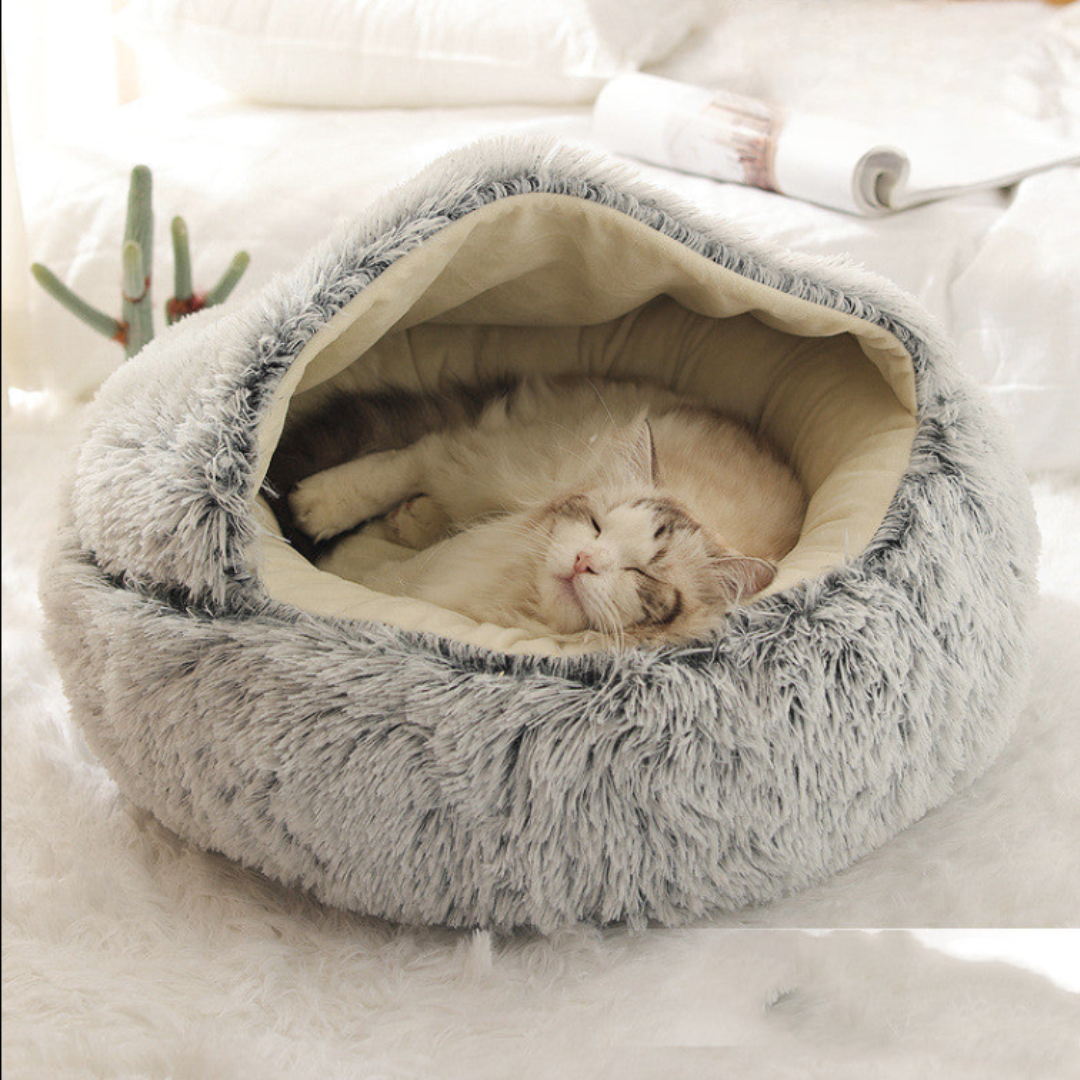 2-in-1 Plush Pet Bed – Cozy, Warm & Soft