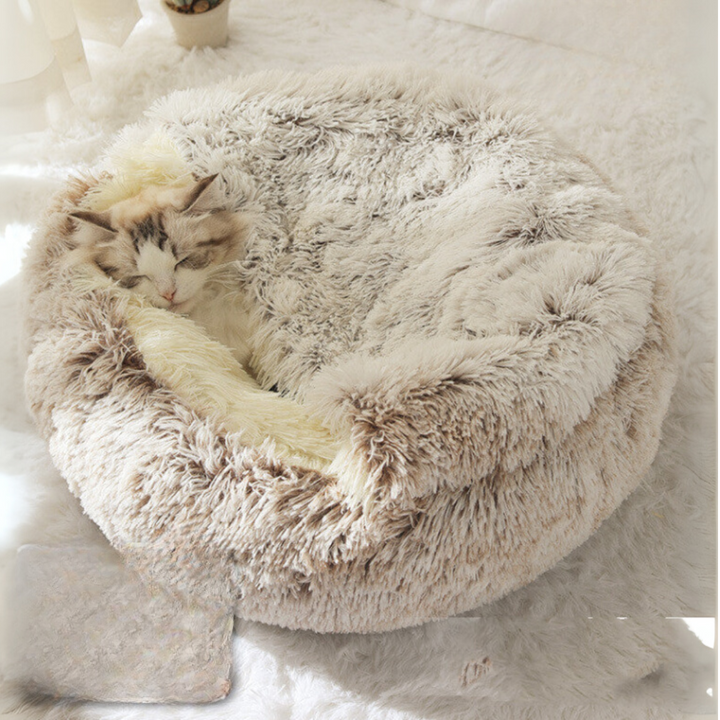 2-in-1 Plush Pet Bed – Cozy, Warm & Soft
