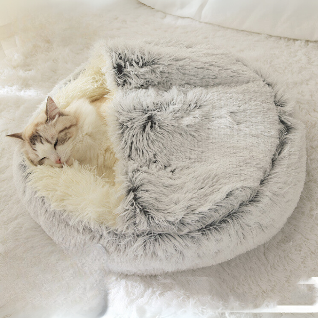2-in-1 Plush Pet Bed – Cozy, Warm & Soft