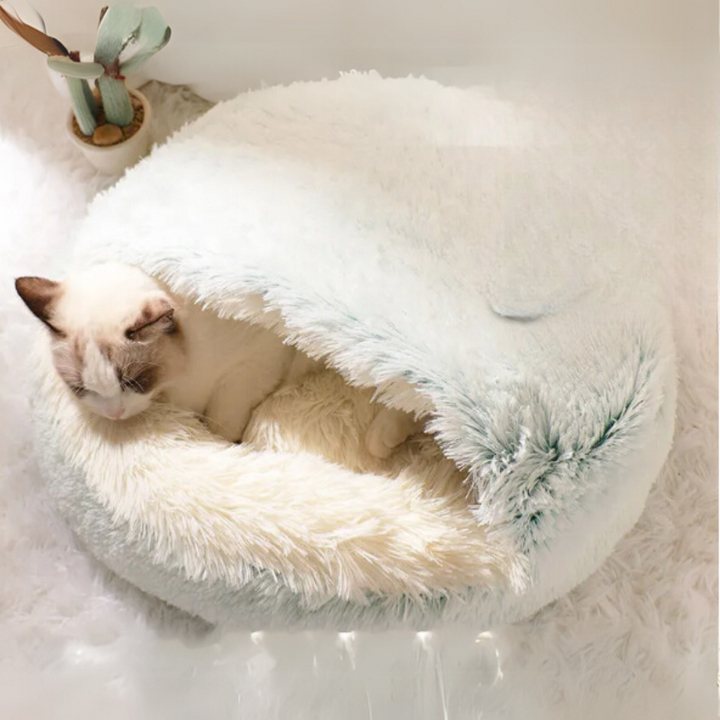 2-in-1 Plush Pet Bed – Cozy, Warm & Soft